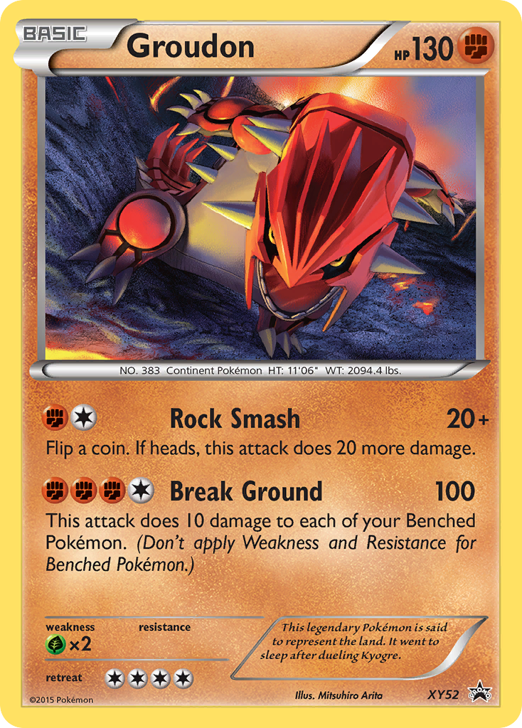 Groudon (XY52) - XY Black Star Promos Pokémon Card