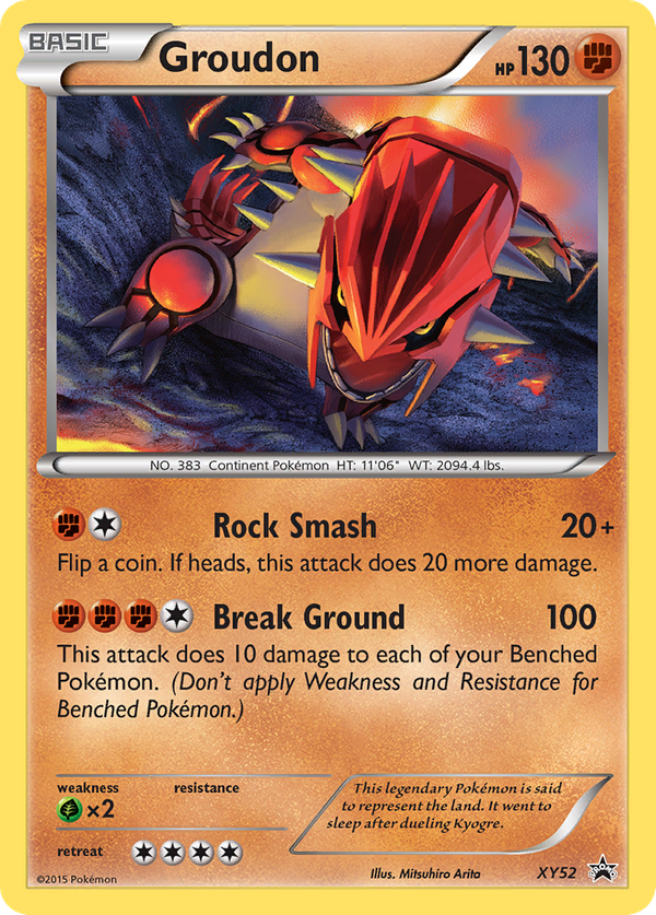 Groudon (XY52) - XY Black Star Promos