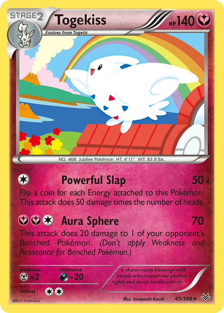 Togekiss (45/108) - Roaring Skies Pokémon Card