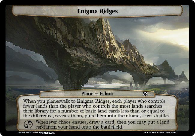 Enigma Ridges (March of the Machine Commander Decks) Trading Card