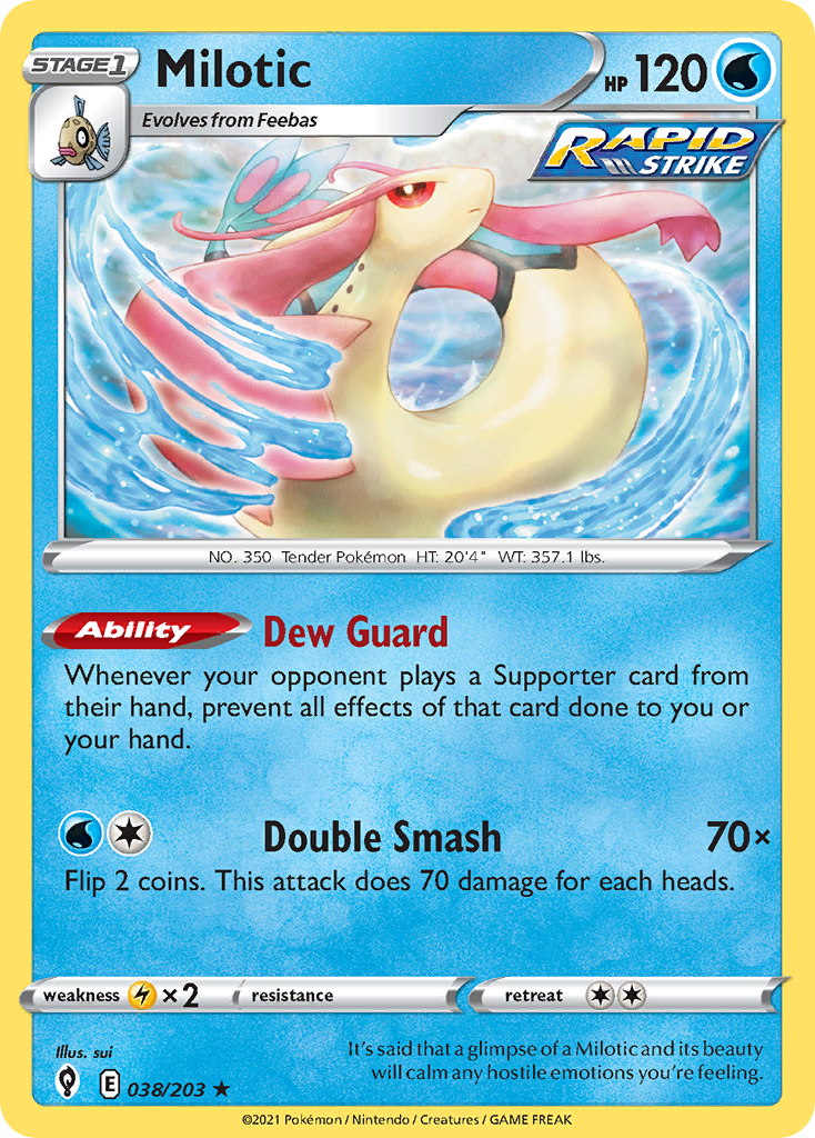 Milotic (38/203) - Evolving Skies Pokémon Card