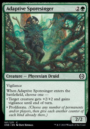 Adaptive Sporesinger (Phyrexia: All Will Be One) Trading Card