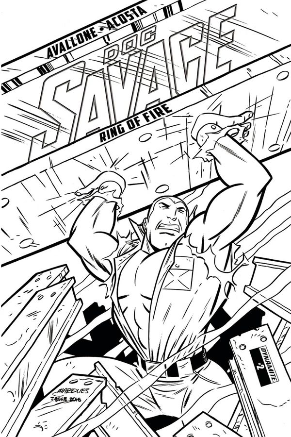 Doc Savage Ring Of Fire #2 (Cover D 20 Copy B&w Cover)