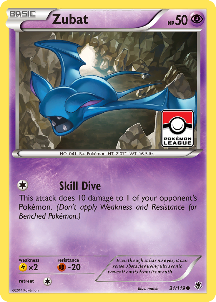 Zubat (31/119) - Phantom Forces Pokémon Card