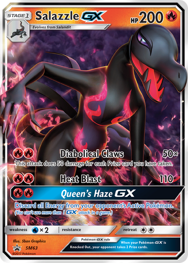 Salazzle GX (SM63) - SM Black Star Promos