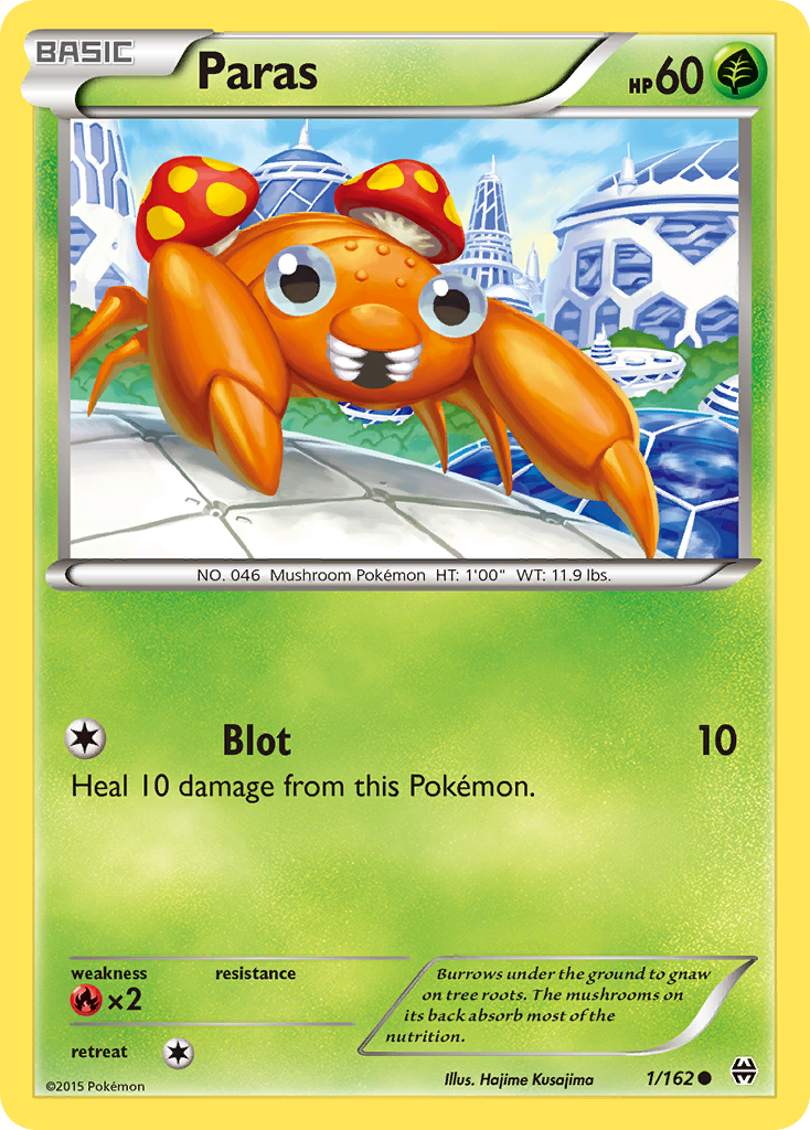 Paras (1/162) - BREAKthrough Pokémon Card