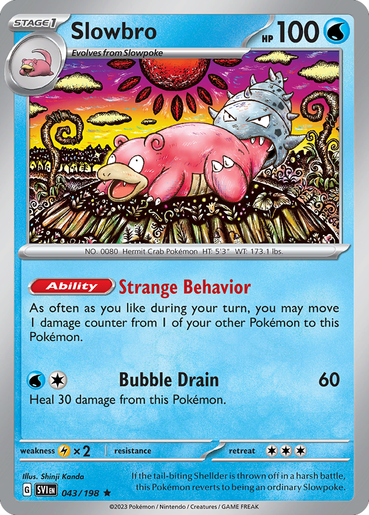 Slowbro (43/198) - Scarlet & Violet Pokémon Card