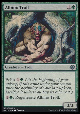 Albino Troll (Duel Decks : Anthology) Trading Card