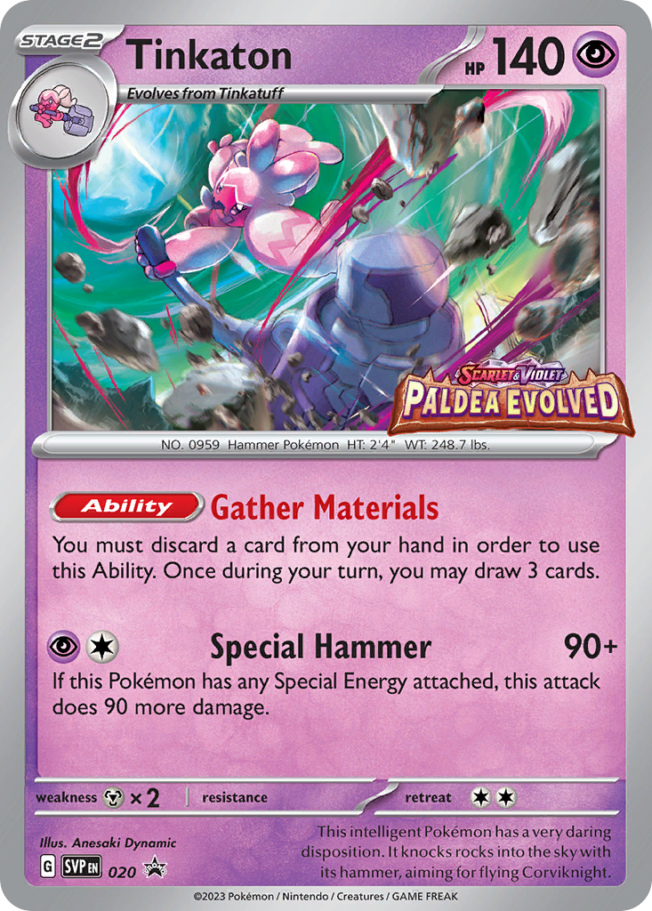 Tinkaton (20/148) - Scarlet & Violet Black Star Promos Pokémon Card