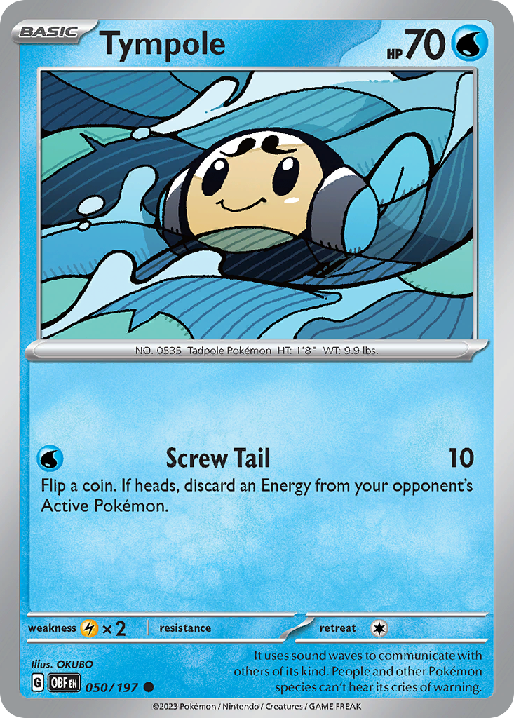 Tympole (50/197) - Obsidian Flames Pokémon Card