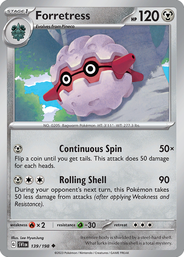 Forretress (139/198) - Scarlet & Violet Pokémon Card