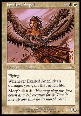 Exalted Angel (Onslaught) Trading Card