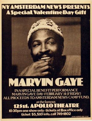 1975-Apollo Theatre-Valentine's Day Benefit-Marvin Gaye
