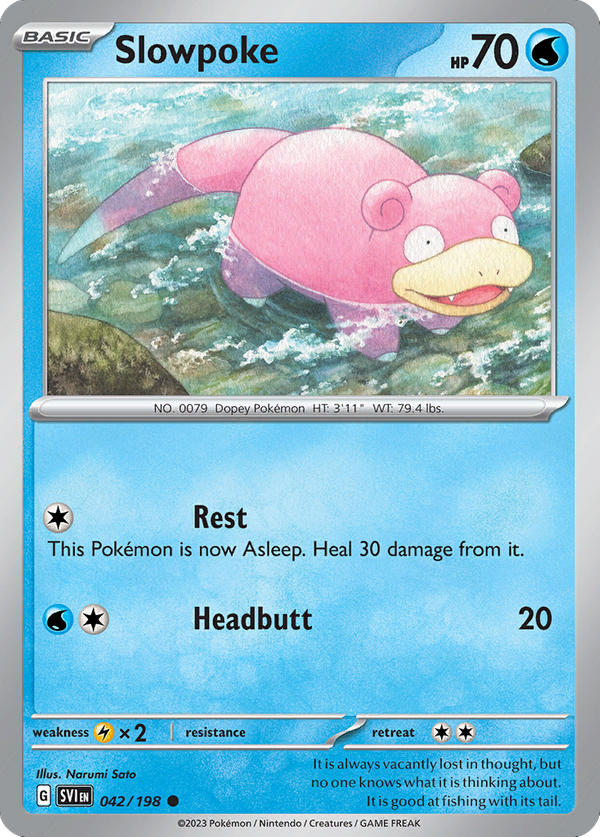 Slowpoke (42/198) - Scarlet & Violet