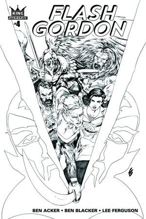 King: Flash Gordon #4 (10 Copy Lau B&amp;w Cover)