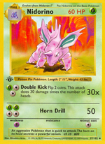 Nidorino (37/102) - Base (1st Edition)