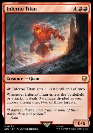 Inferno Titan (The Lord of the Rings Commander Decks) Trading Card