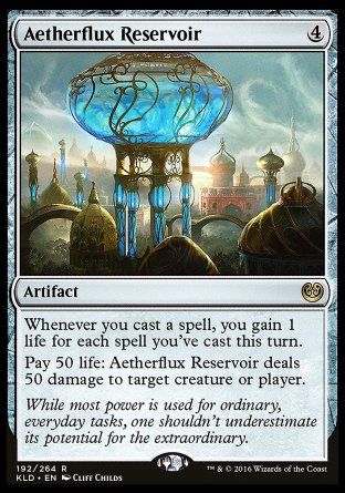 Aetherflux Reservoir (Kaladesh) Trading Card