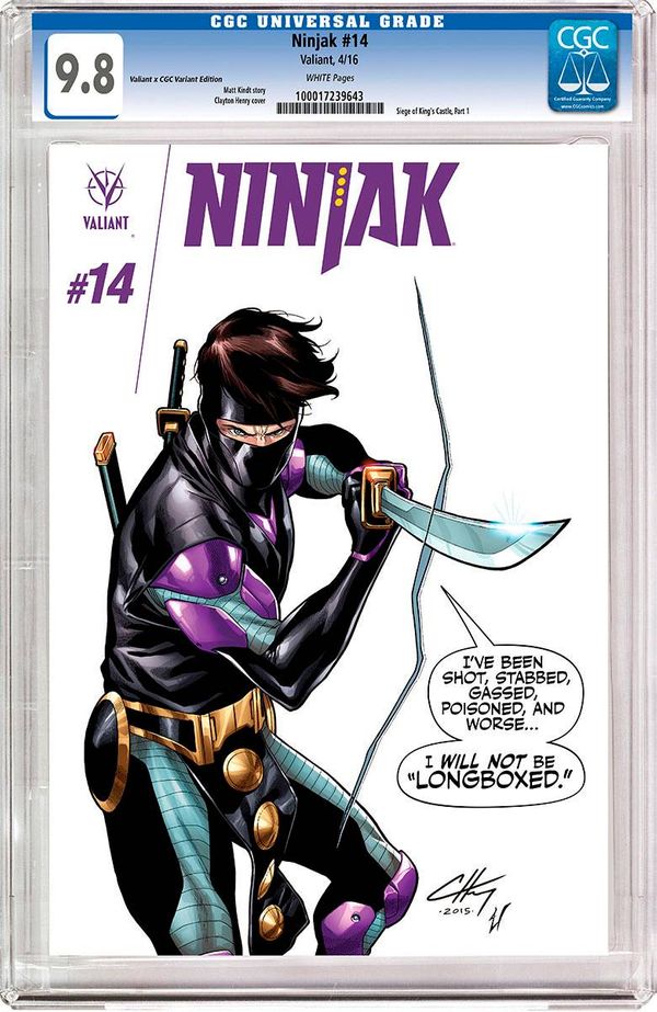 Ninjak #14 (Cover D Cgc Replica Henry (new Arc)