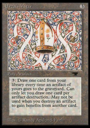 Urza's Miter (Antiquities) Trading Card