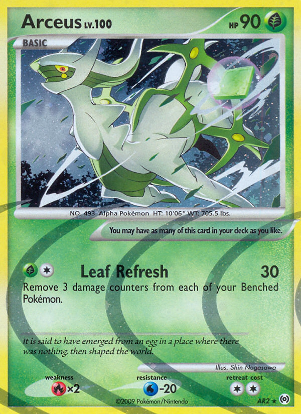 Arceus (AR2) - Arceus Pokémon Card