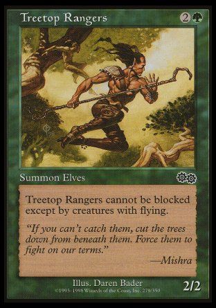 Treetop Rangers (Urza's Saga) Trading Card