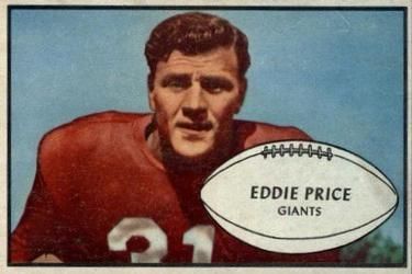 Eddie Price 1953 Bowman #16 Sports Card