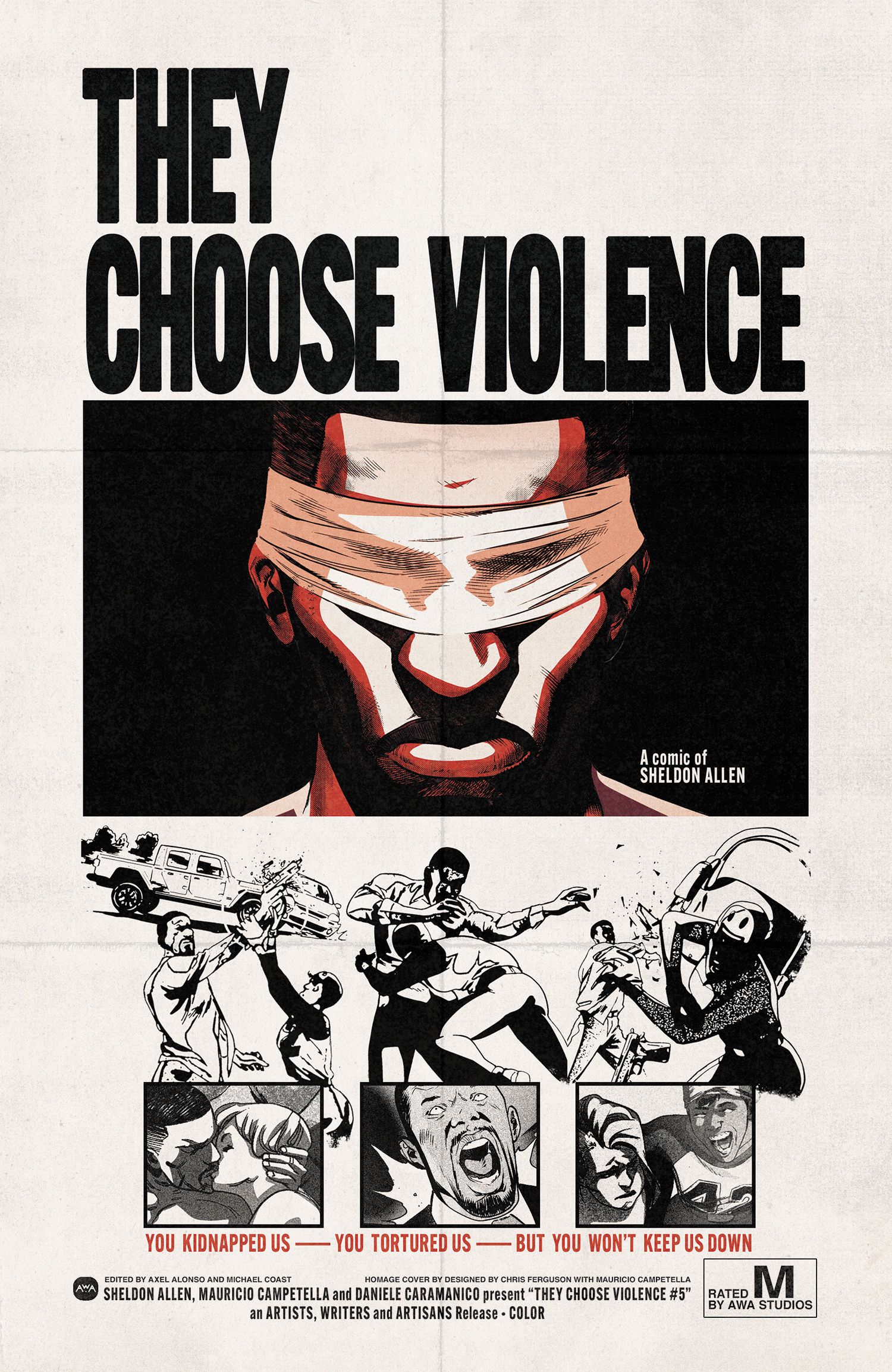 They Choose Violence #5 (Cvr B Chris Ferguson & Mauricio Campetella Blaxploitation Film Homage Variant) Comic