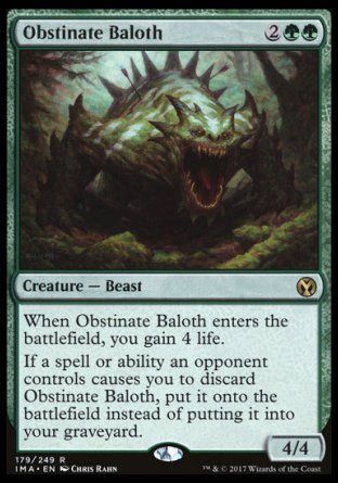 Obstinate Baloth (Iconic Masters) Trading Card