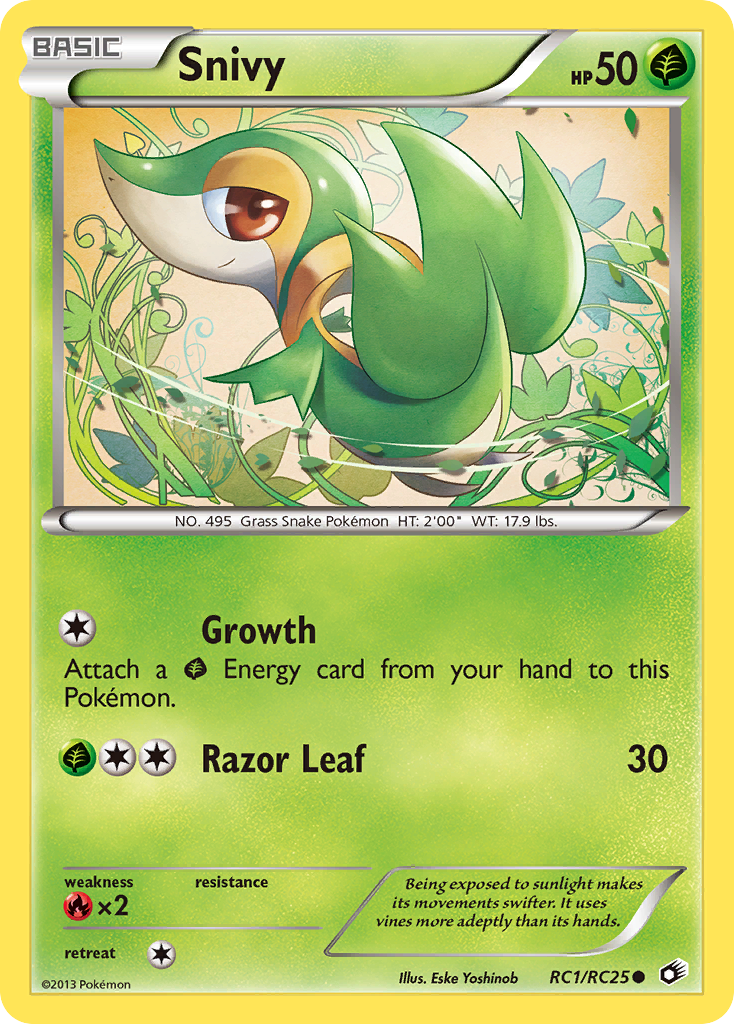 Snivy (RC1) - Legendary Treasures Pokémon Card