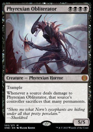 Phyrexian Obliterator (Phyrexia: All Will Be One) Trading Card