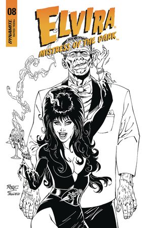 Elvira: Mistress of the Dark #8 (20 Copy Royle B&w Cover)