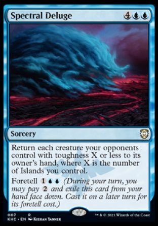 Spectral Deluge (Kaldheim Commander Decks) Trading Card