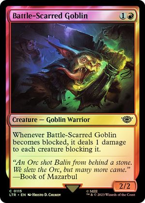 Battle-Scarred Goblin (The Lord of the Rings - Foil)