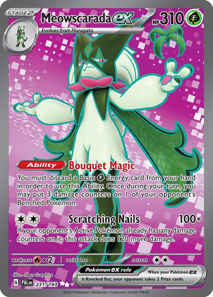 Meowscarada ex (231/193) - Paldea Evolved Pokémon Card