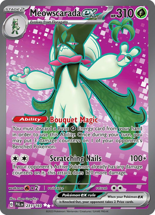 Meowscarada ex (231/193) - Paldea Evolved