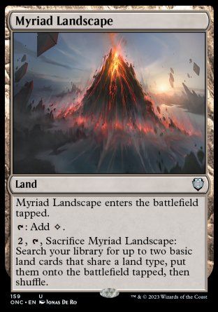 Myriad Landscape (Phyrexia: All Will Be One Commander Decks) Trading Card