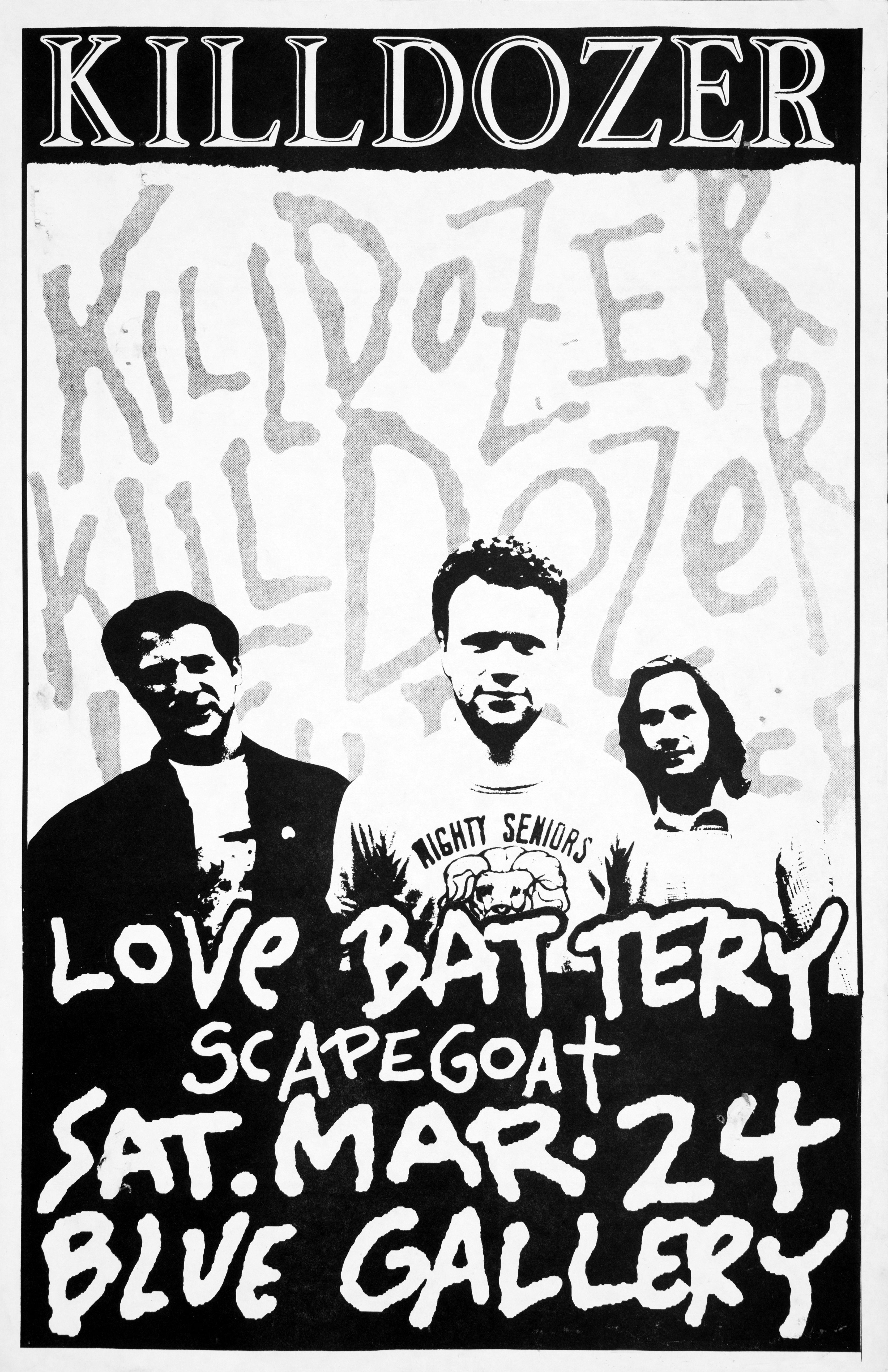 MXP-149.8 Killdozer Blue Gallery 1990 Concert Poster