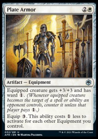 Plate Armor (Dungeons & Dragons: Adventures in the Forgotten Realms) Trading Card