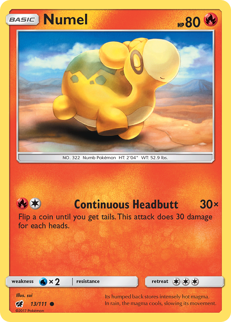 Numel (13/111) - Crimson Invasion Pokémon Card