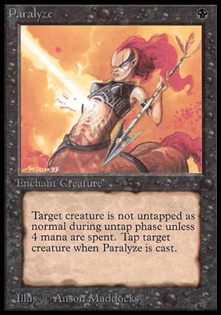 Paralyze (Beta) Trading Card
