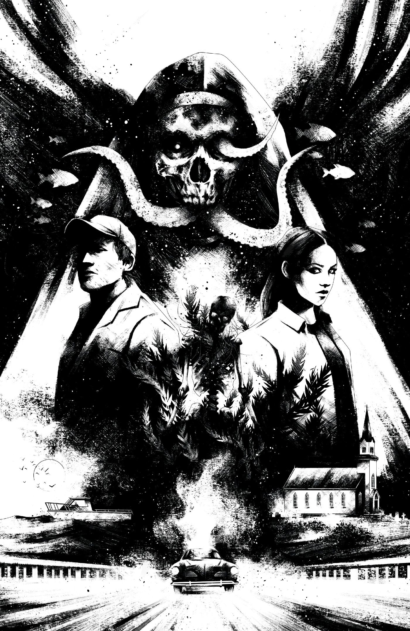 Estuary A Ghost Story #1 (Cvr E Inc 1:20 Maan House B&W Variant) Comic