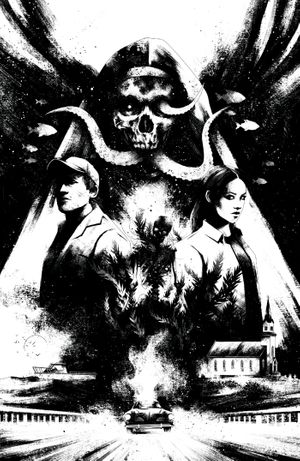 Estuary A Ghost Story #1 (Cvr E Inc 1:20 Maan House B&W Variant)