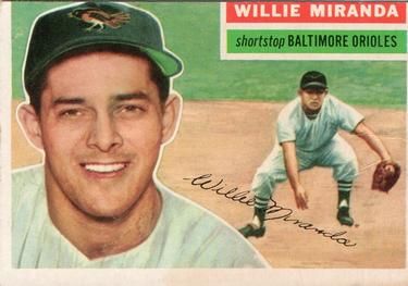 Willy Miranda 1956 Topps #103 Sports Card