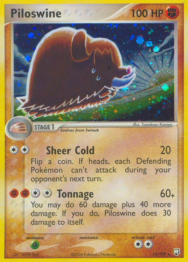 Piloswine (13/109) - Team Rocket Returns Pokémon Card