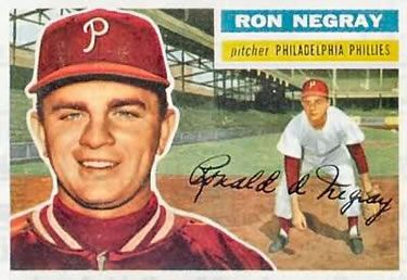 Ron Negray 1956 Topps #7 (White Back) Sports Card