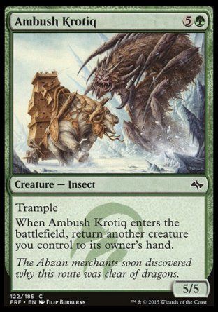 Ambush Krotiq (Fate Reforged) Trading Card