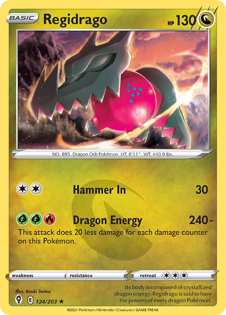 Regidrago (124/203) - Evolving Skies Pokémon Card