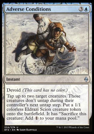 Adverse Conditions (Battle for Zendikar) Trading Card