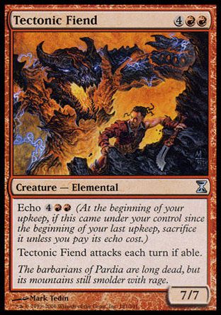 Tectonic Fiend (Time Spiral) Trading Card